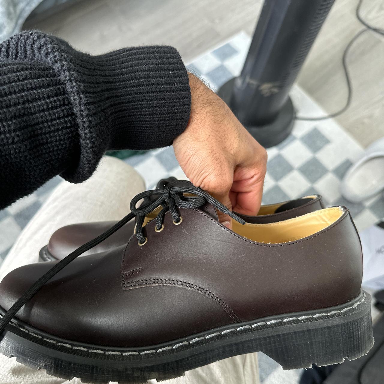 Solovair Brown Greasy Gibson Shoe Men’s 8 - Depop