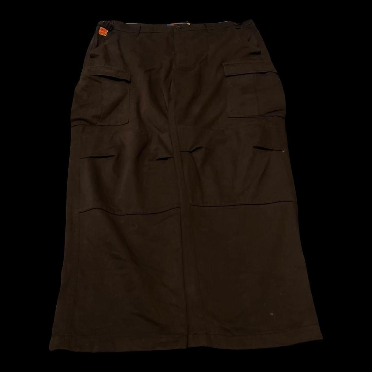 dark brown Empyre cargo pants has adjustable... Depop