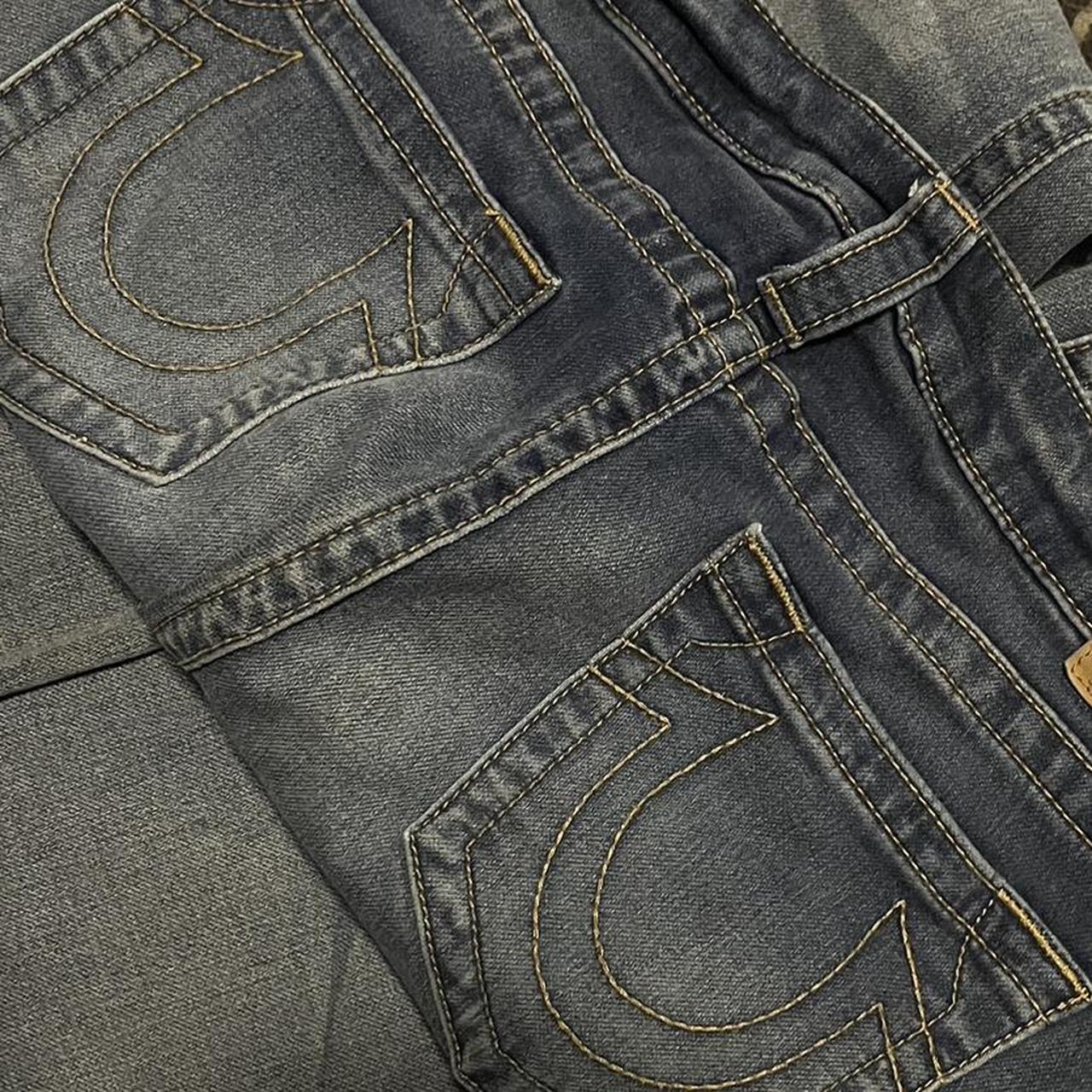 super rare true religion jeans 🙏 straight fit but... - Depop