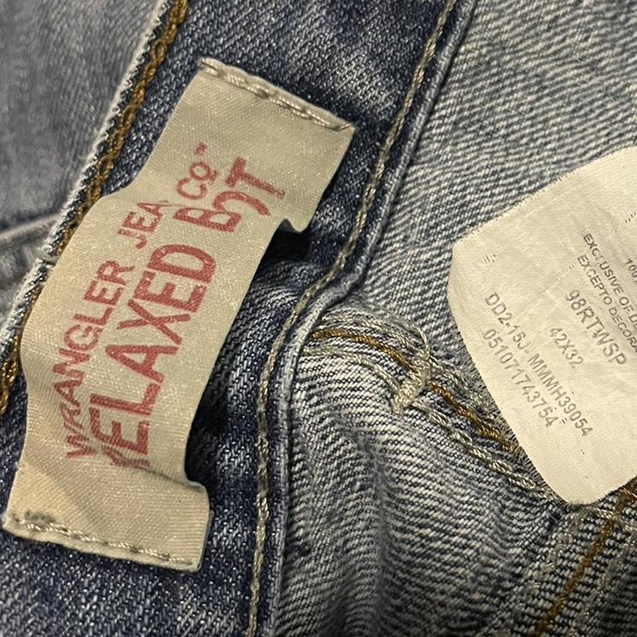 HUGE pair of wrangler jeans - perfect bootcut fit... - Depop
