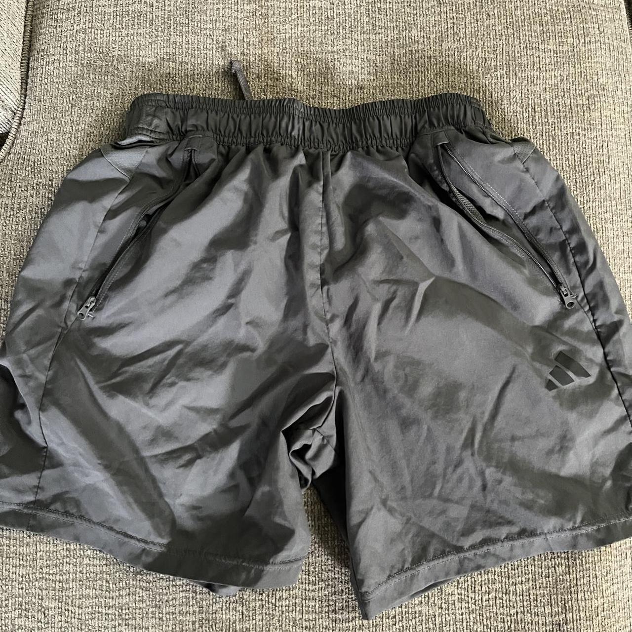 grey 7” adidas shorts | worn once - Depop