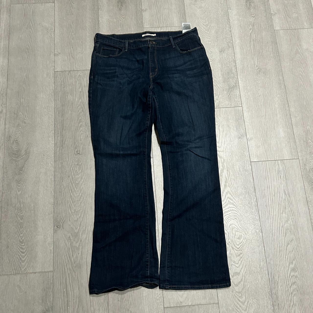 Dark Blue Levi Jeans Baggy -Thrifted, Minor flaws on... - Depop