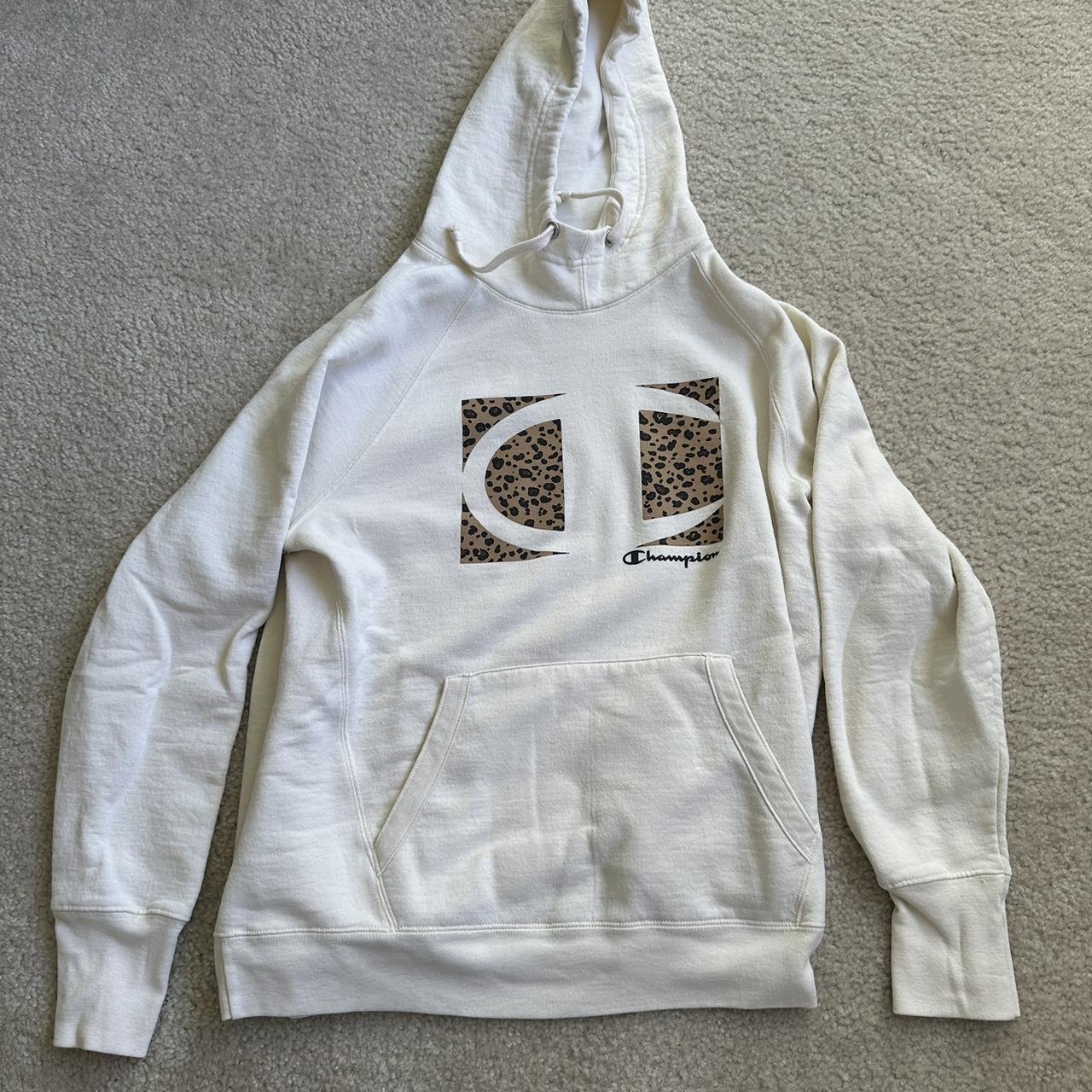 Cheetah print Champion hoodie Really nice quality