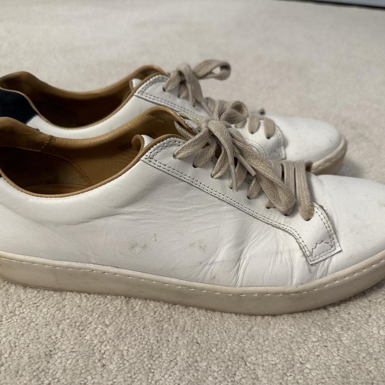 White leather Russel Bromley trainers size