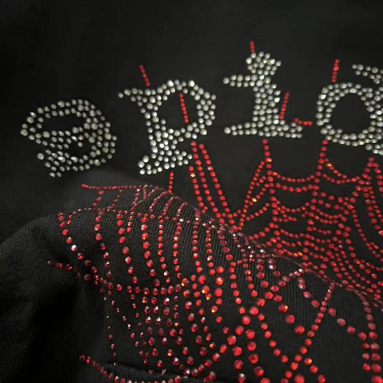 Sp5der OG Rhinestone Logo Hoodie #Spider #Sp5der | Depop