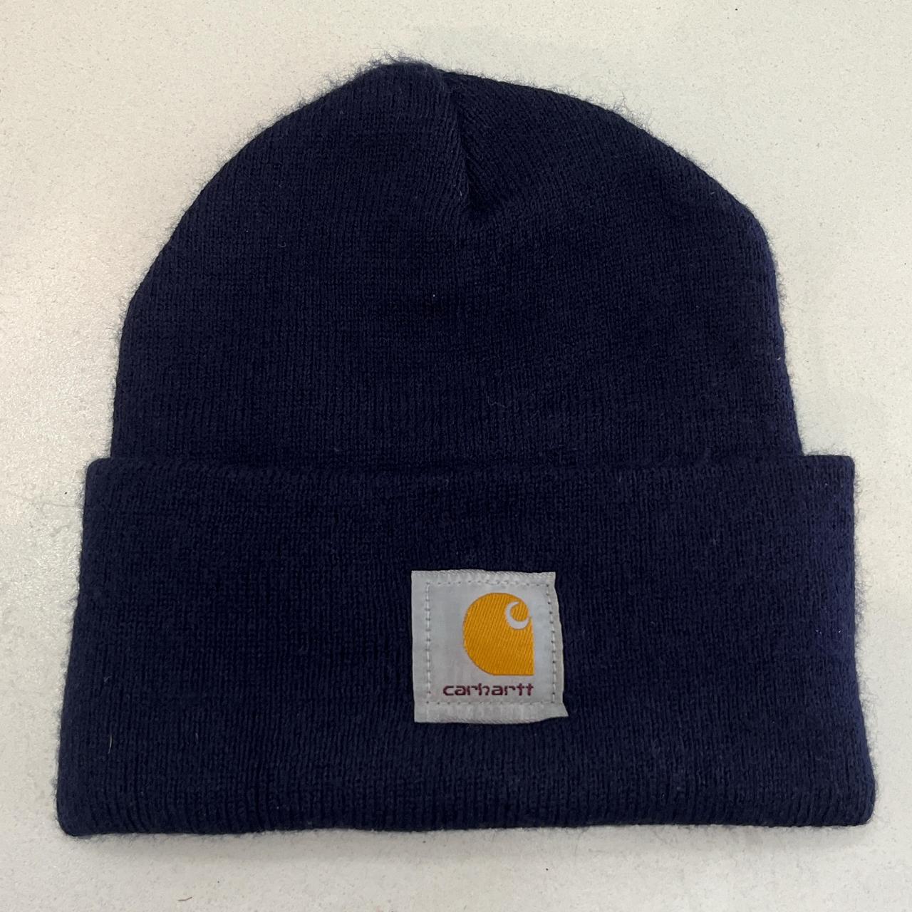 Navy shop blue carhartt beanie