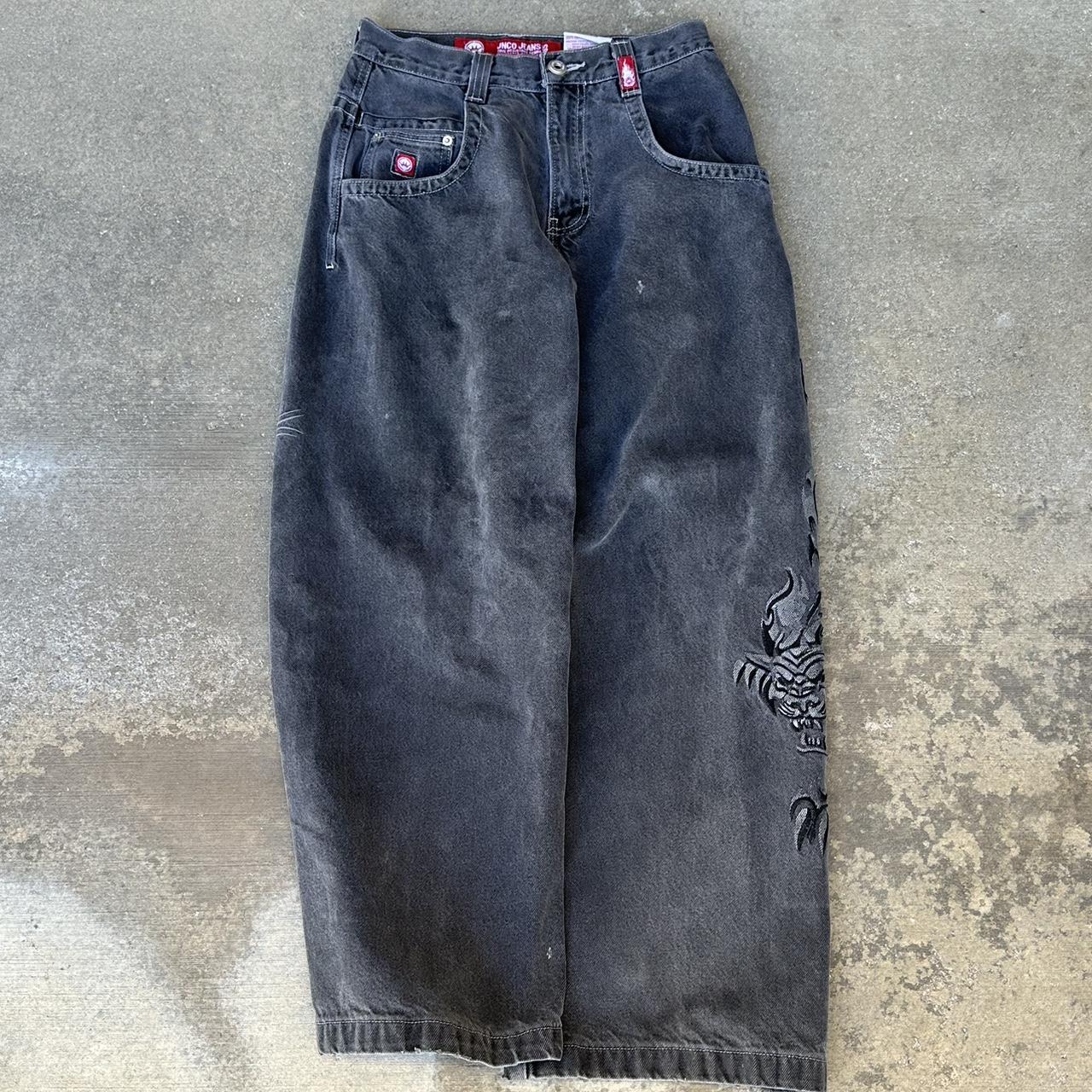 [SOLD] GRAIL JNCO TIGER TRIBALS 90s Jeans THIS... - Depop