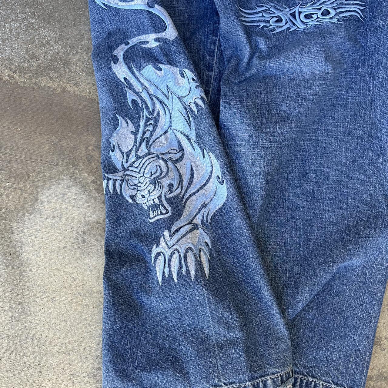 GRAIL JNCO TIGER TRIBALS 90s... - Depop