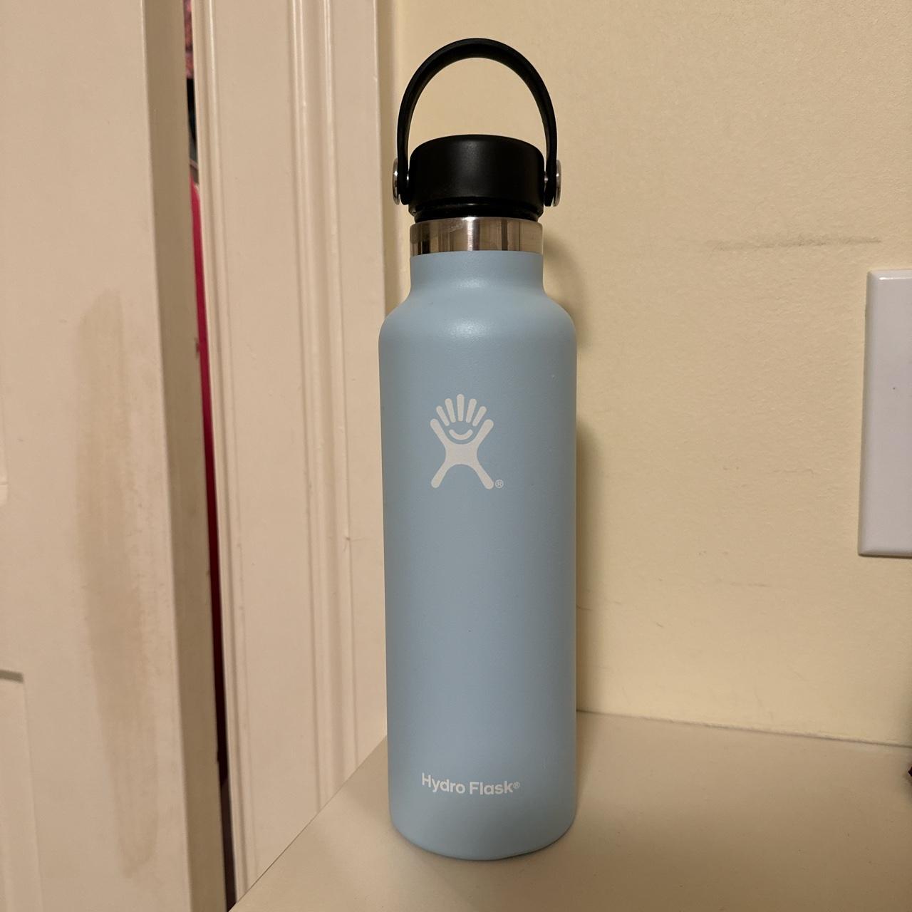 Hydroflask Frost Blue 21 Oz Standard Mouth With - Depop