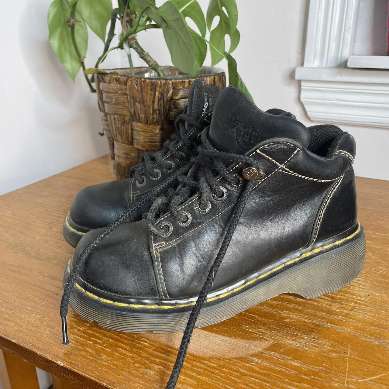 Y2k/90s Dr Doc Martens Chunky Platform Black Boots... - Depop