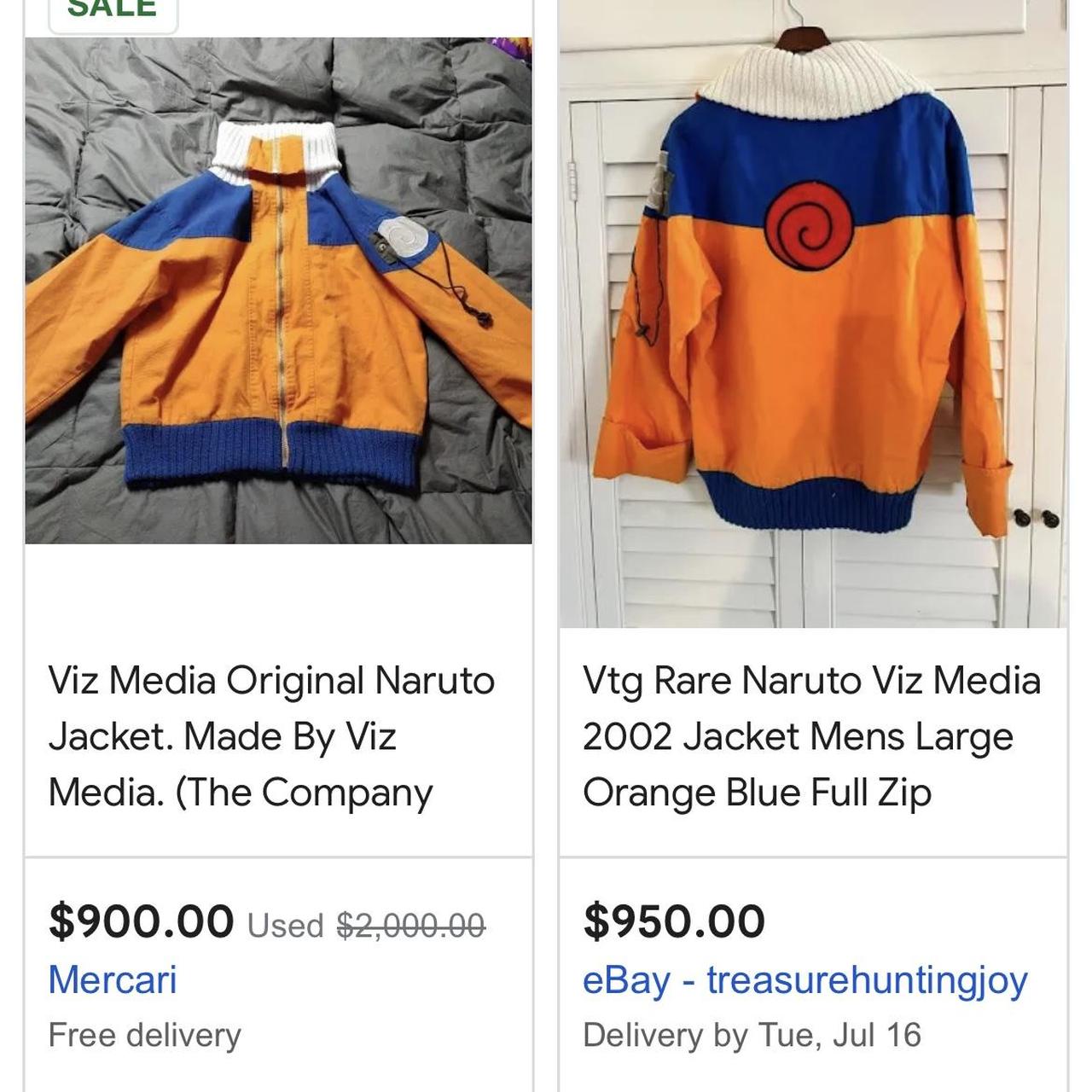Vintage 2002 Viz Media Naruto Jacket Minor Depop