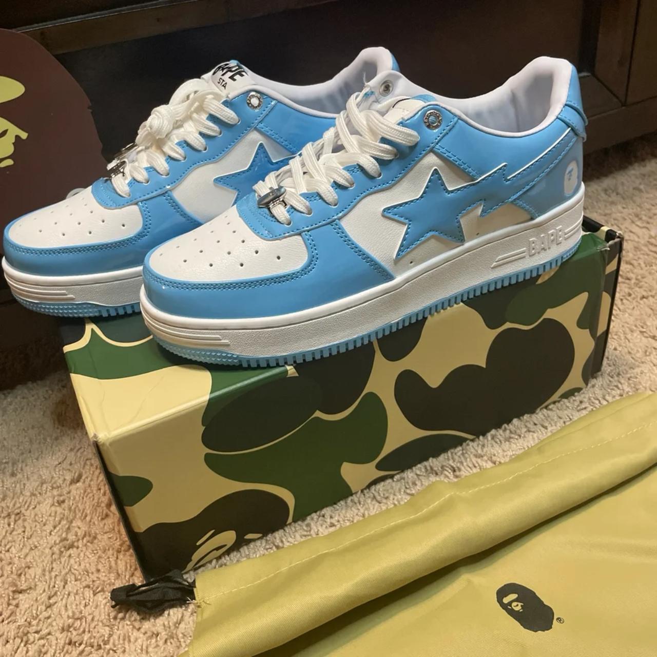 Bape ABC Camo Cushion Light Blue #bape #art #camo - Depop