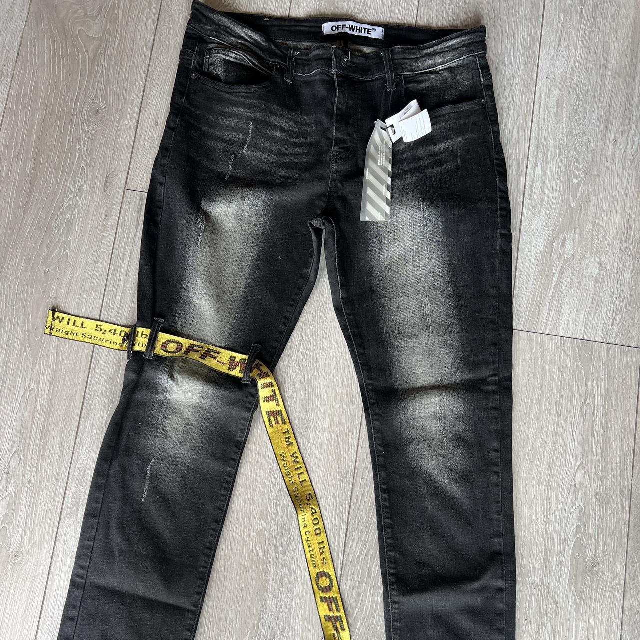 Off-white jeans, size 36, new with tags | Depop Off-white jeans, size 36, new with tags | Depop