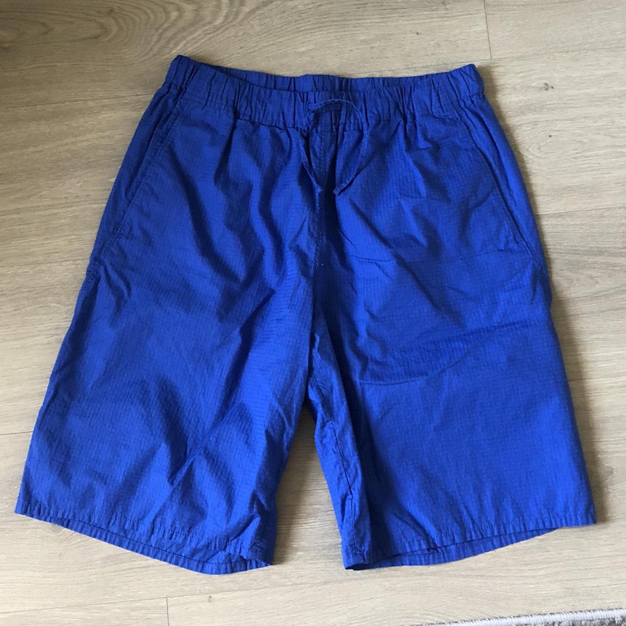 COS light weight blue cotton shorts, only used once,... - Depop