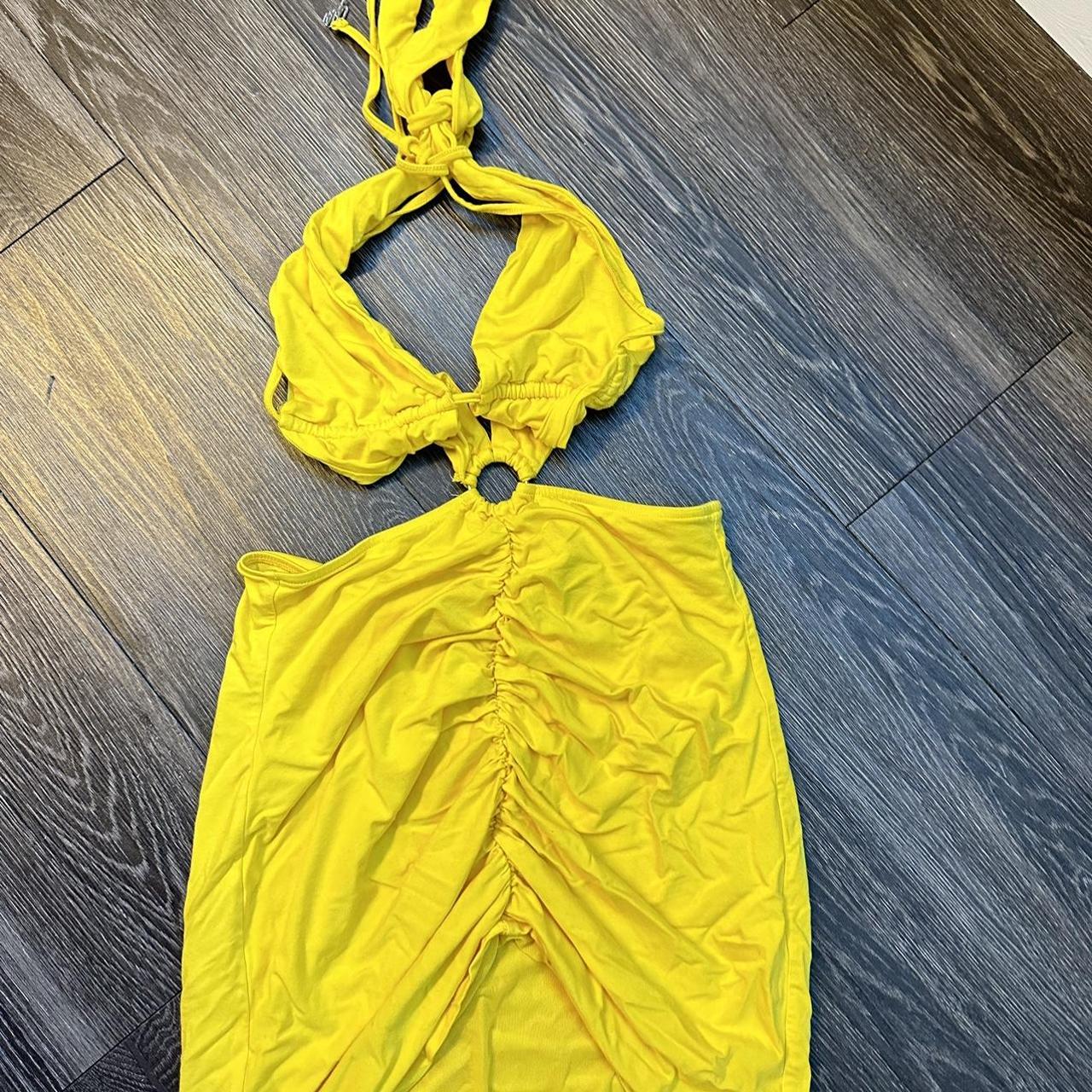 I.AM.GIA Women's Yellow Dress Depop