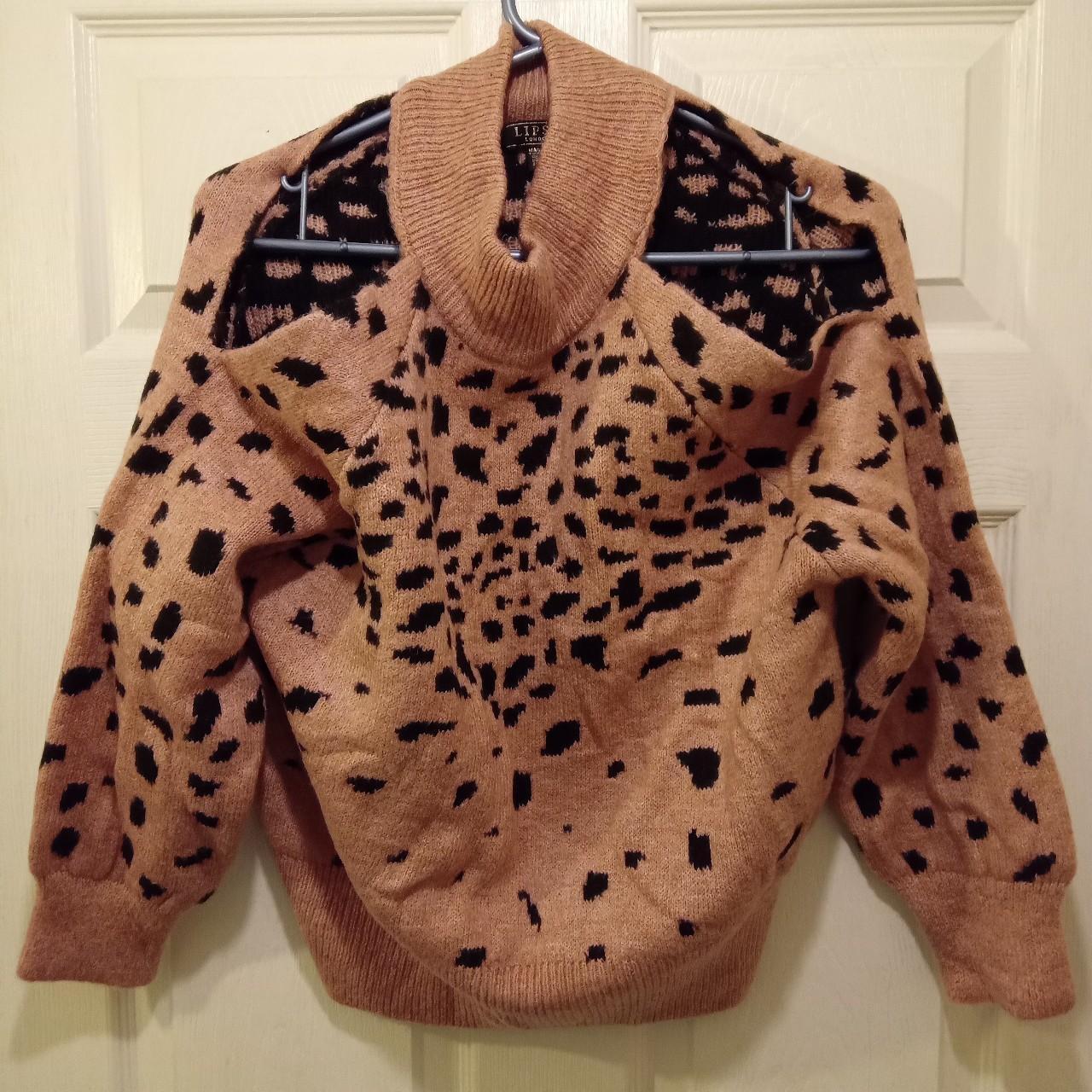 Lipsy leopard print outlet jumper