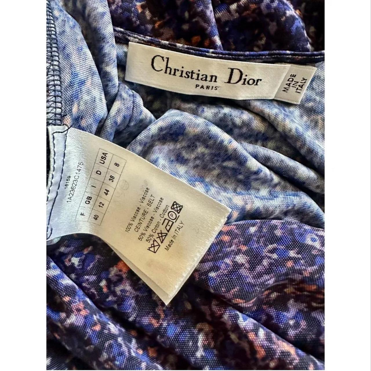 Dior Women's Bodycon Dress - Purple/Blue - 8 – Di… - image 2