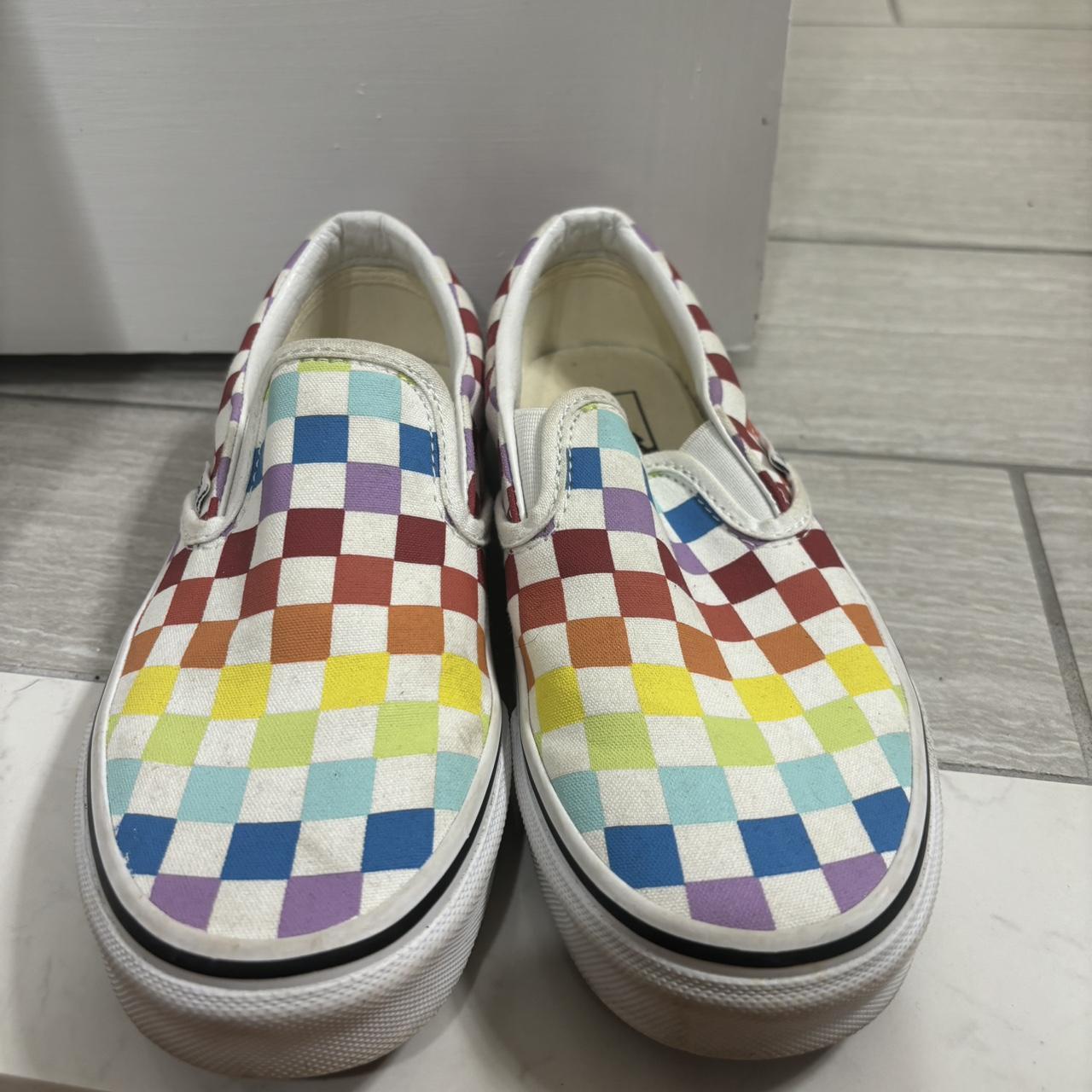 Men top rainbow vans