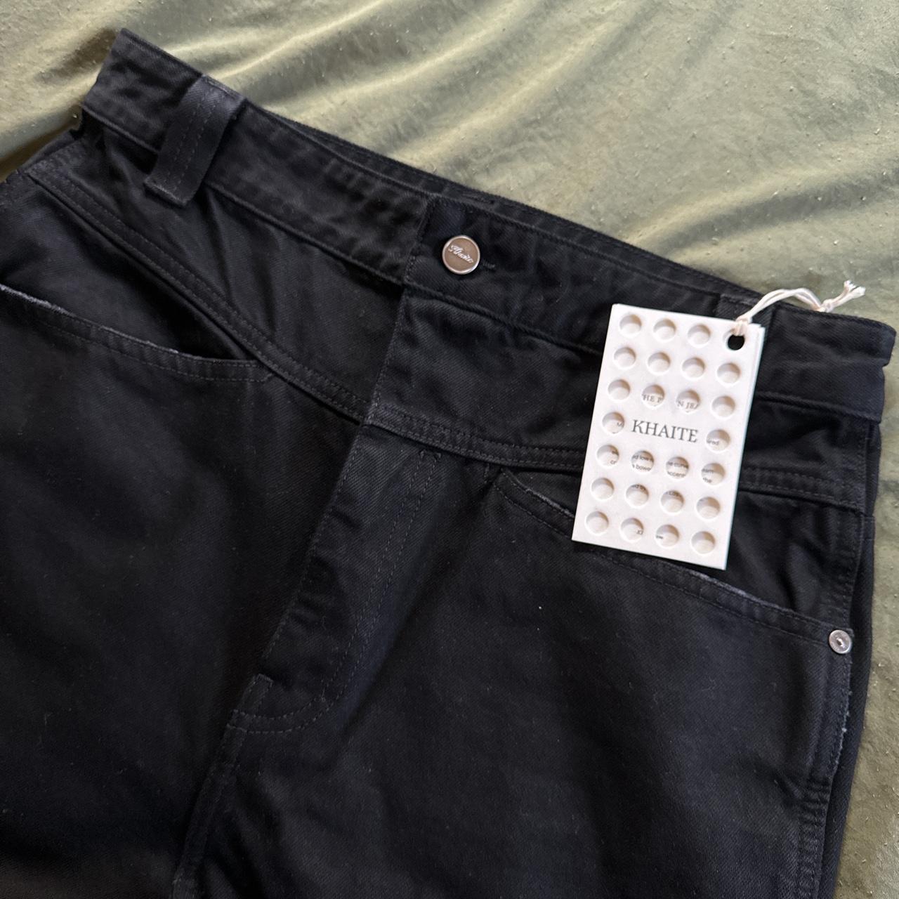 Khaite black wide leg jeans in size 29. Brand new... Depop