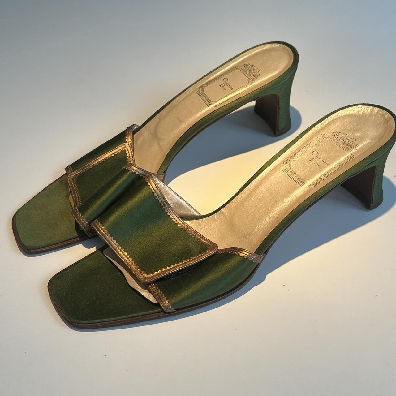 Christian dior green online sandals