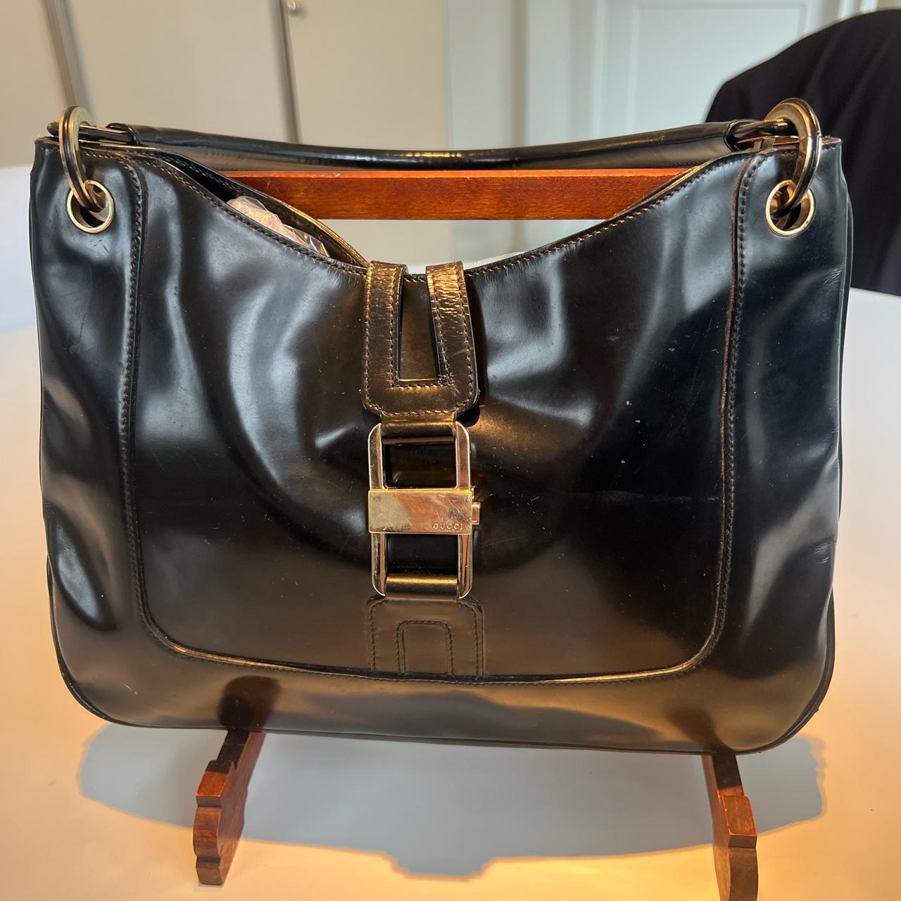 Authentic Vintage 90's Leather Gucci purse. With | Depop Authentic Vintage 90's Leather Gucci purse. With | Depop