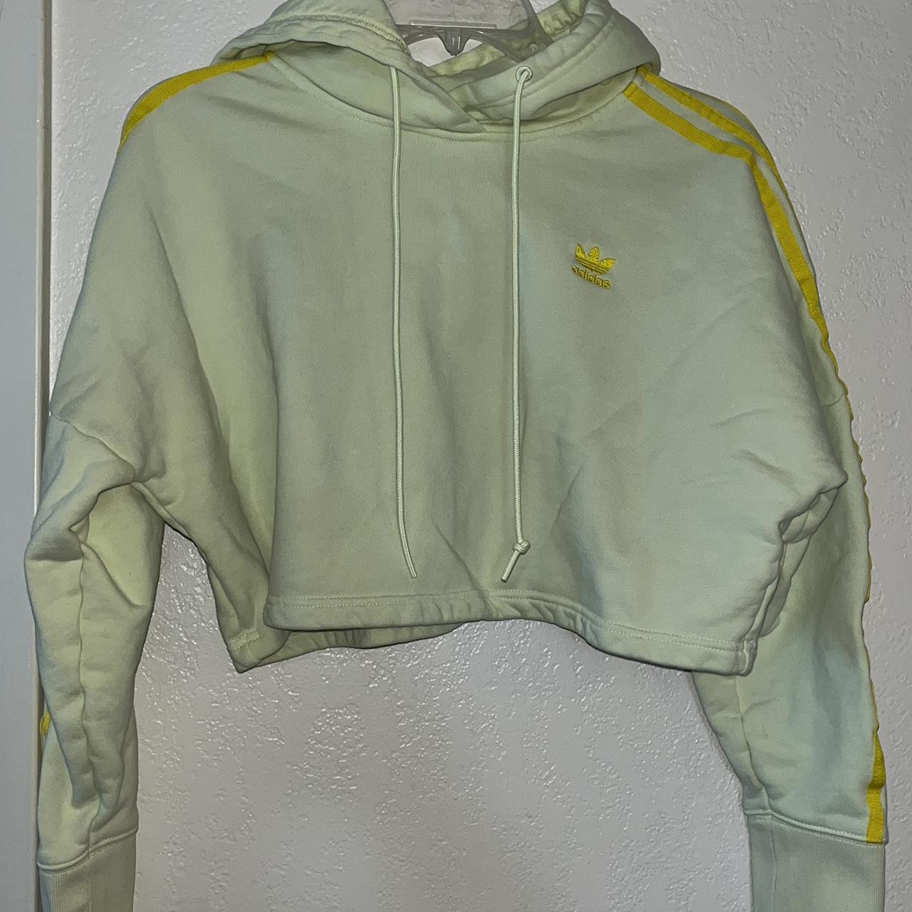 Adidas ice yellow store hoodie