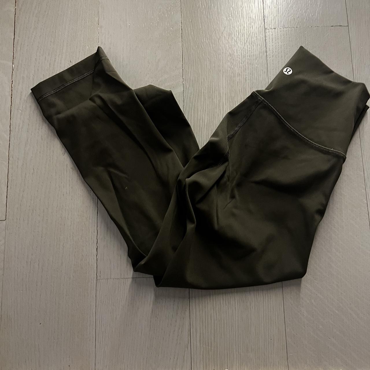 Basic lulu leggings dark green align soft - Depop