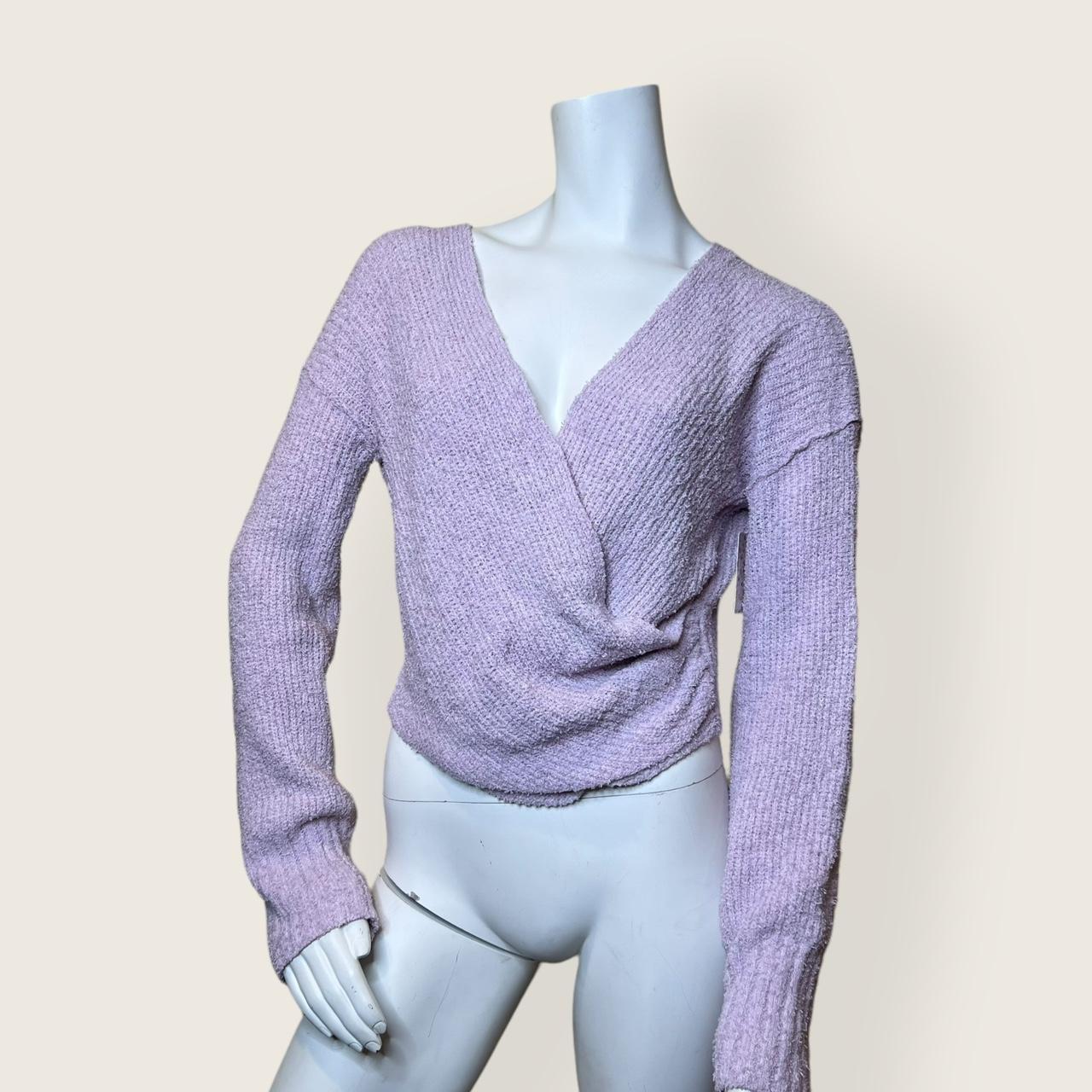 FREE PEOPLE sensual wrap sweater Soft lilac Never