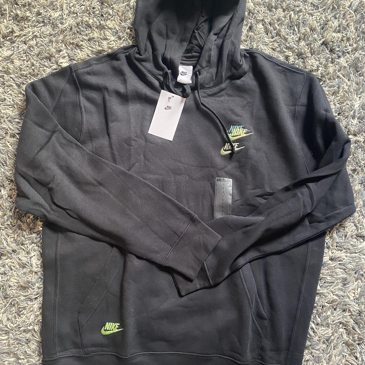 Nike Men’s Black Hoodie Jumper BNWT #Nike... - Depop