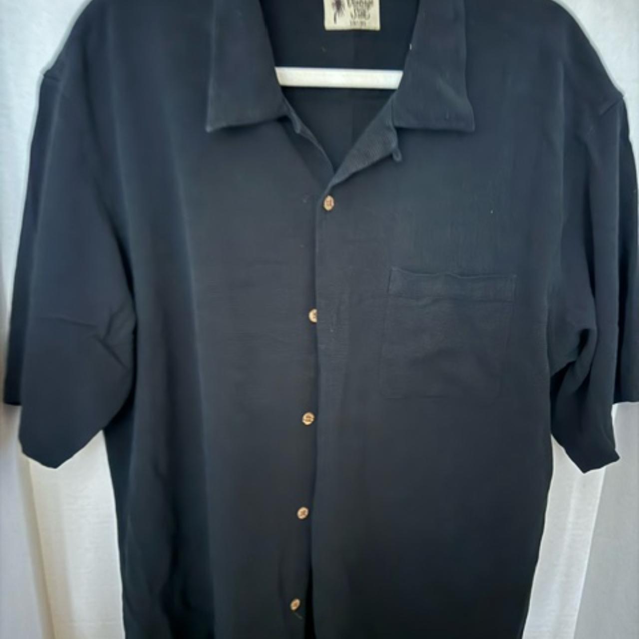 Vintage Silk Brand Mens XXL Shirt 100% Silk - Depop