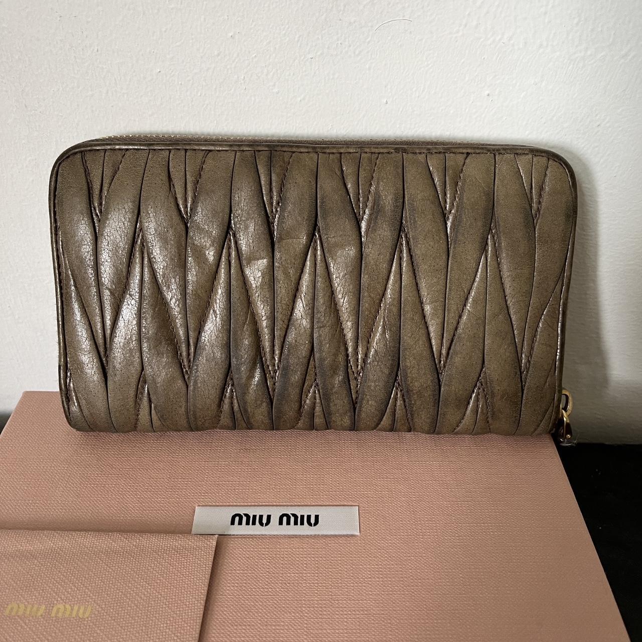 Miu Miu Matelassé Wallet, Miu Miu classic vintage...