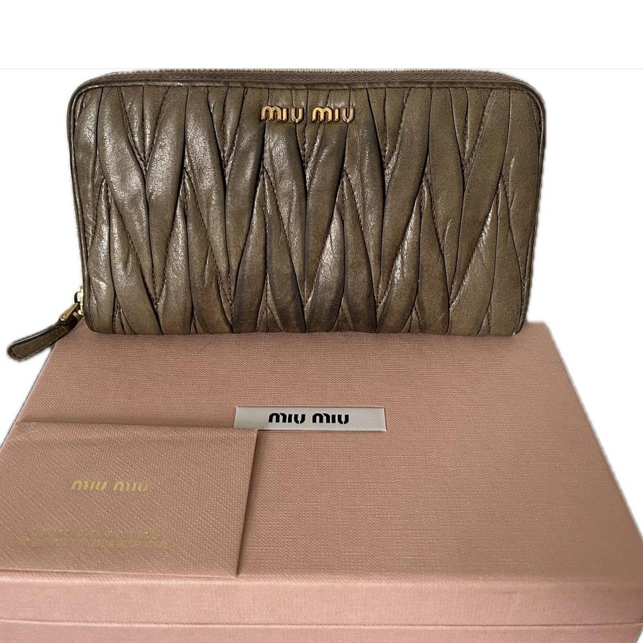 Miu Miu Matelassé Wallet, Miu Miu classic vintage...