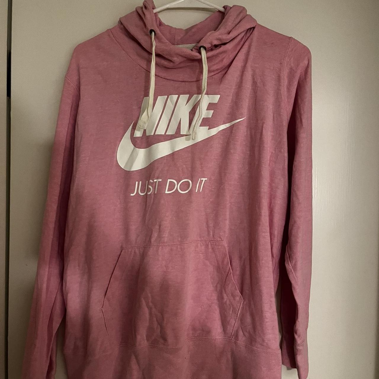 pink nike hoodie light weight hoodie size xl a