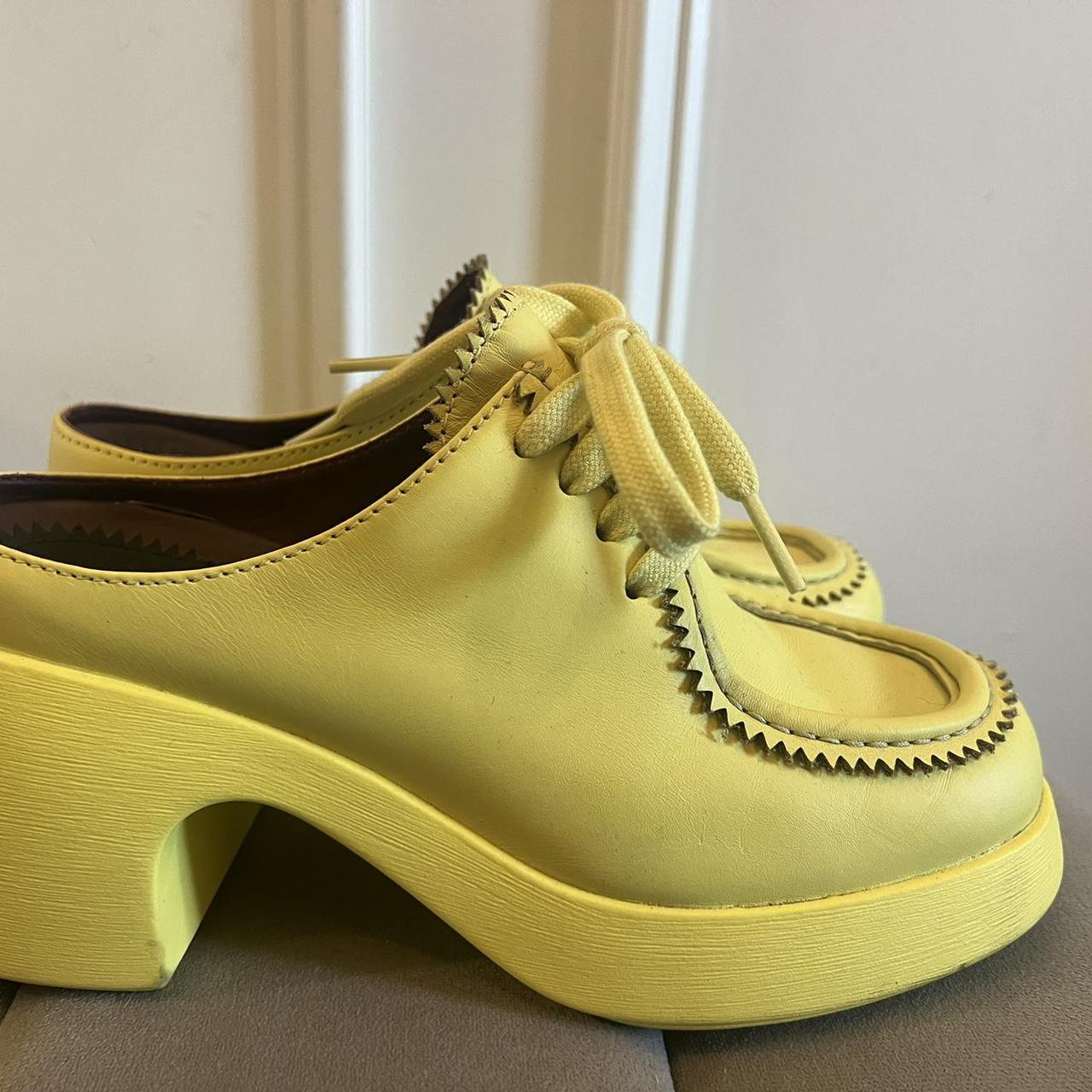 Camper Thelma Yellow Mules, Size 37
