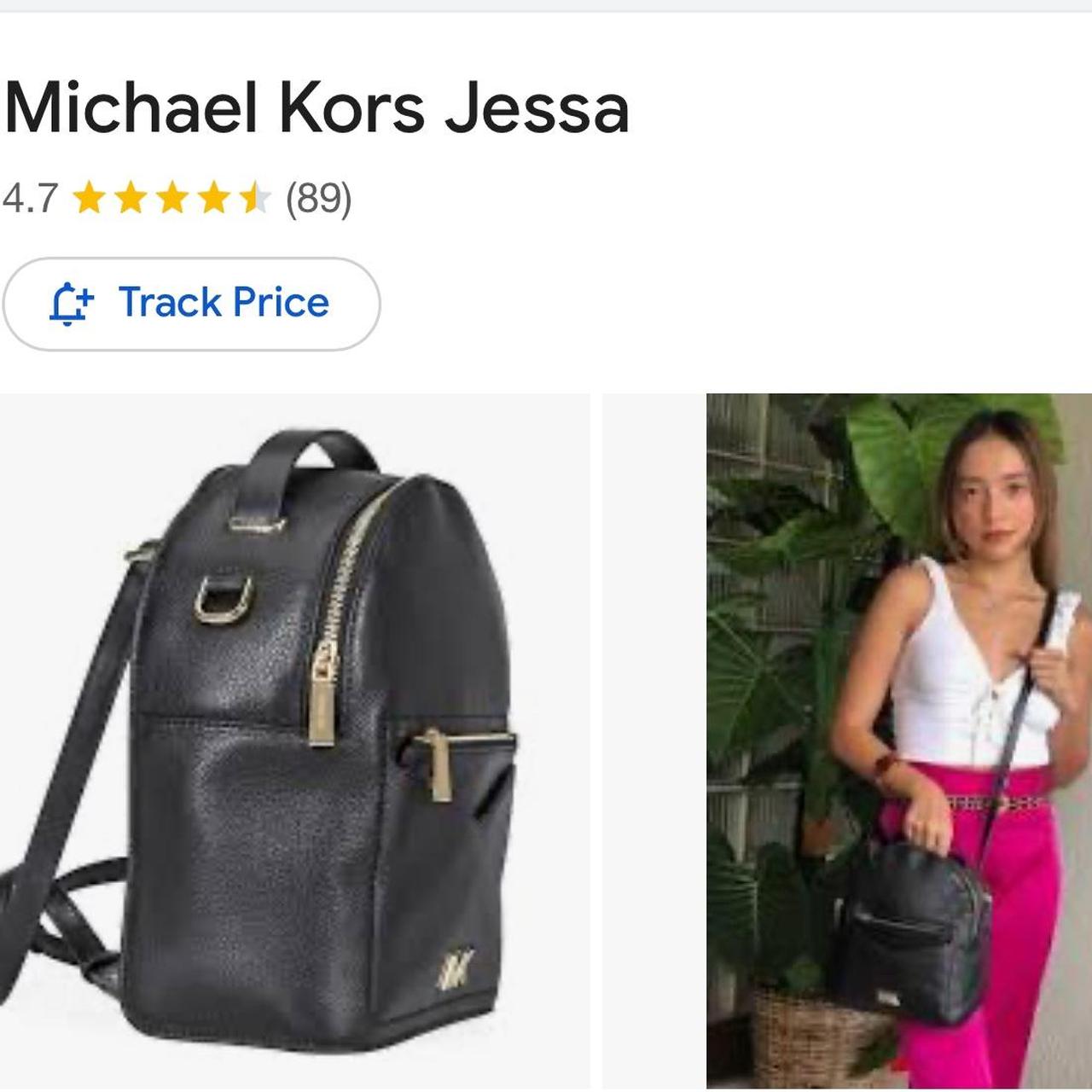 Michael kors jessa hot sale backpack black