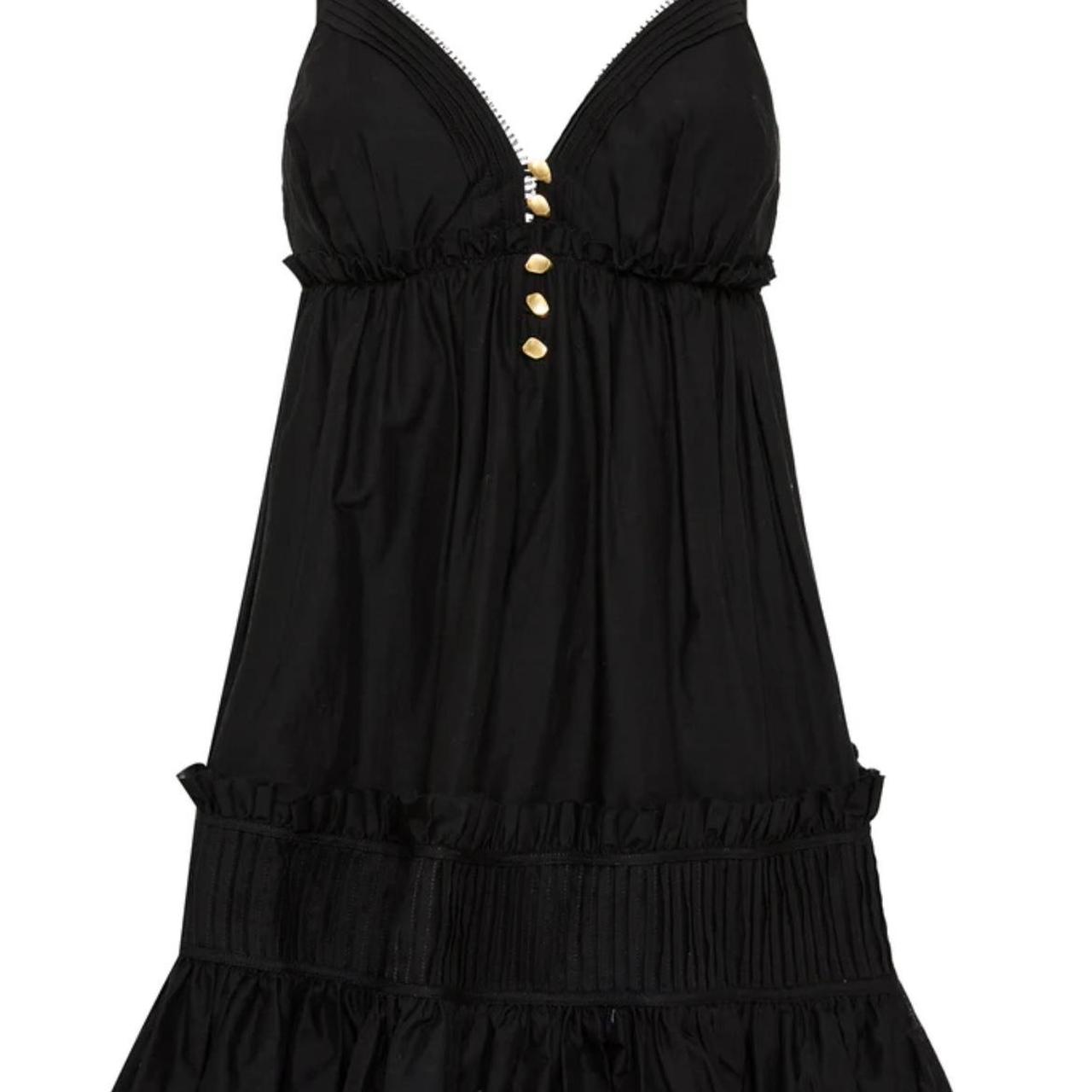 Aje Black dress (Talia Flounce Mini Dress) Brand new... Depop