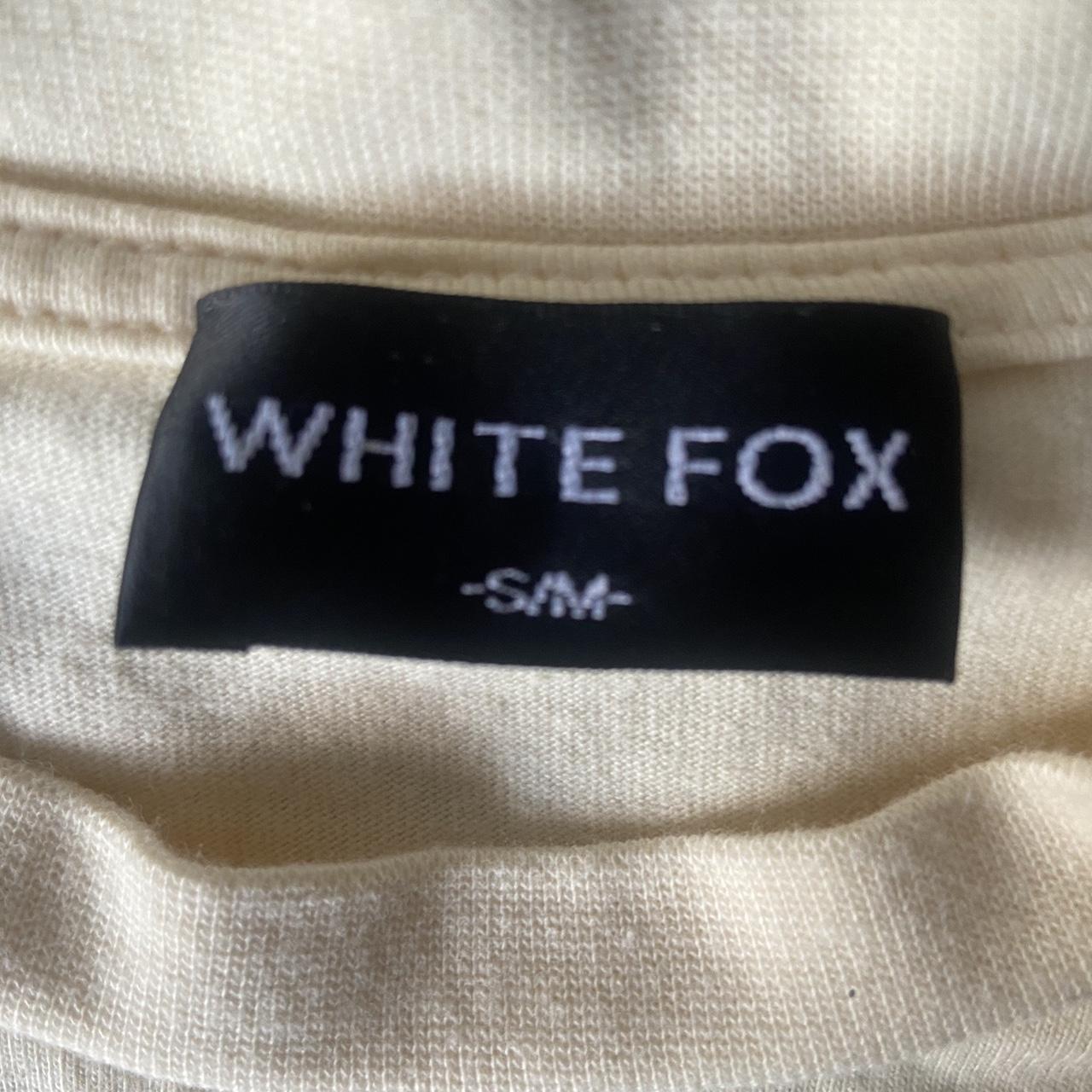 White Fox Offstage Oversized Tee in Buttermilk Depop
