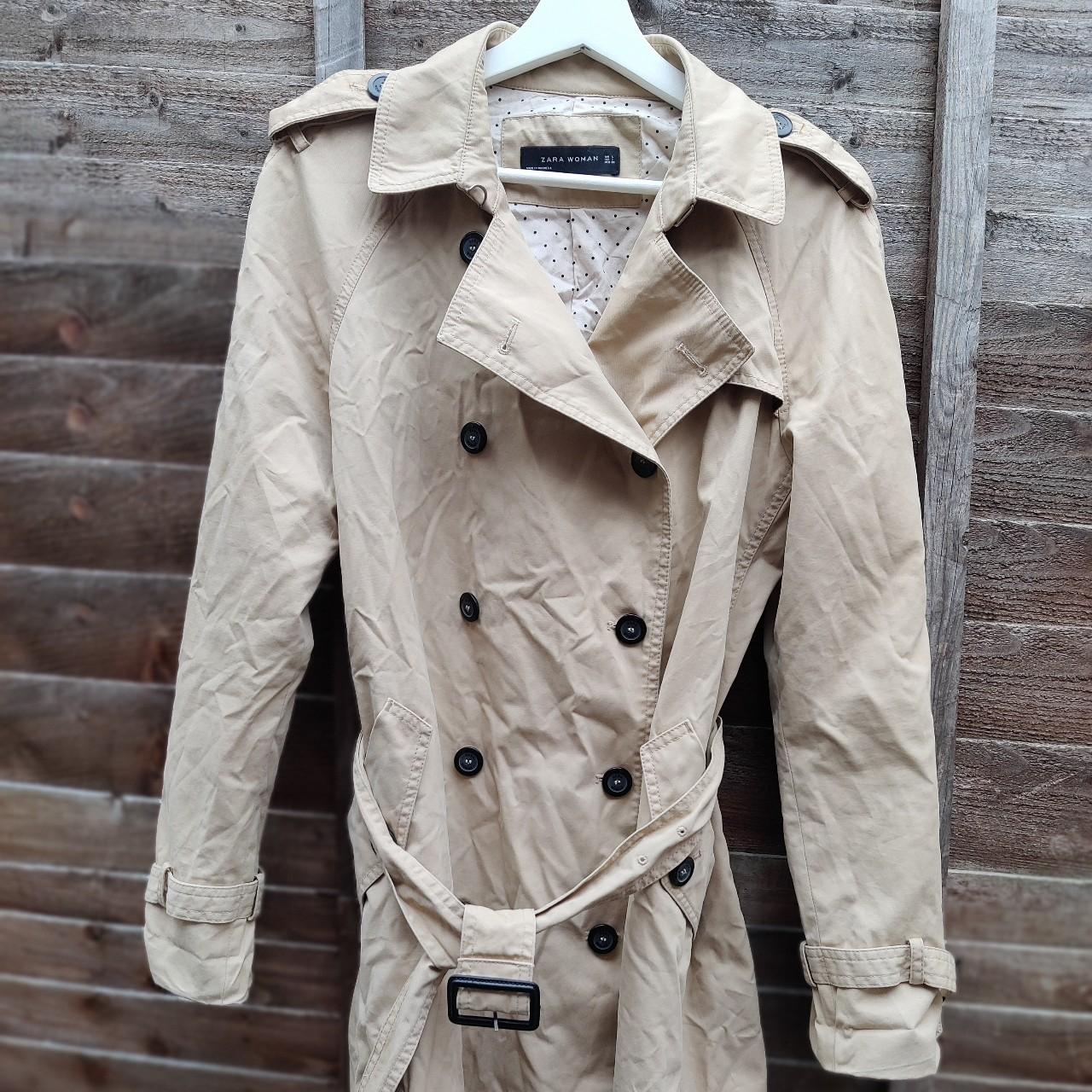 Zara women's midi beige/cream classic Depop