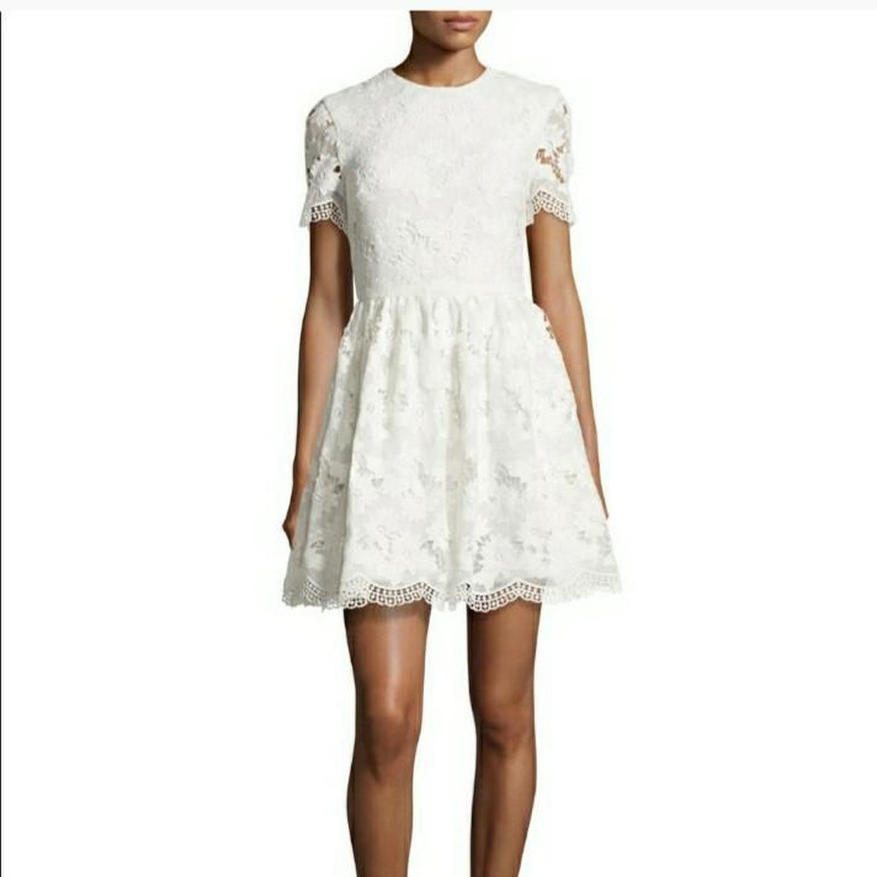 Alice and olivia 2025 white lace dress