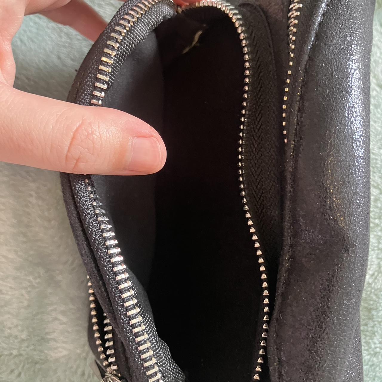 Miss Shop Myer waist bag in black shimmer in like Depop