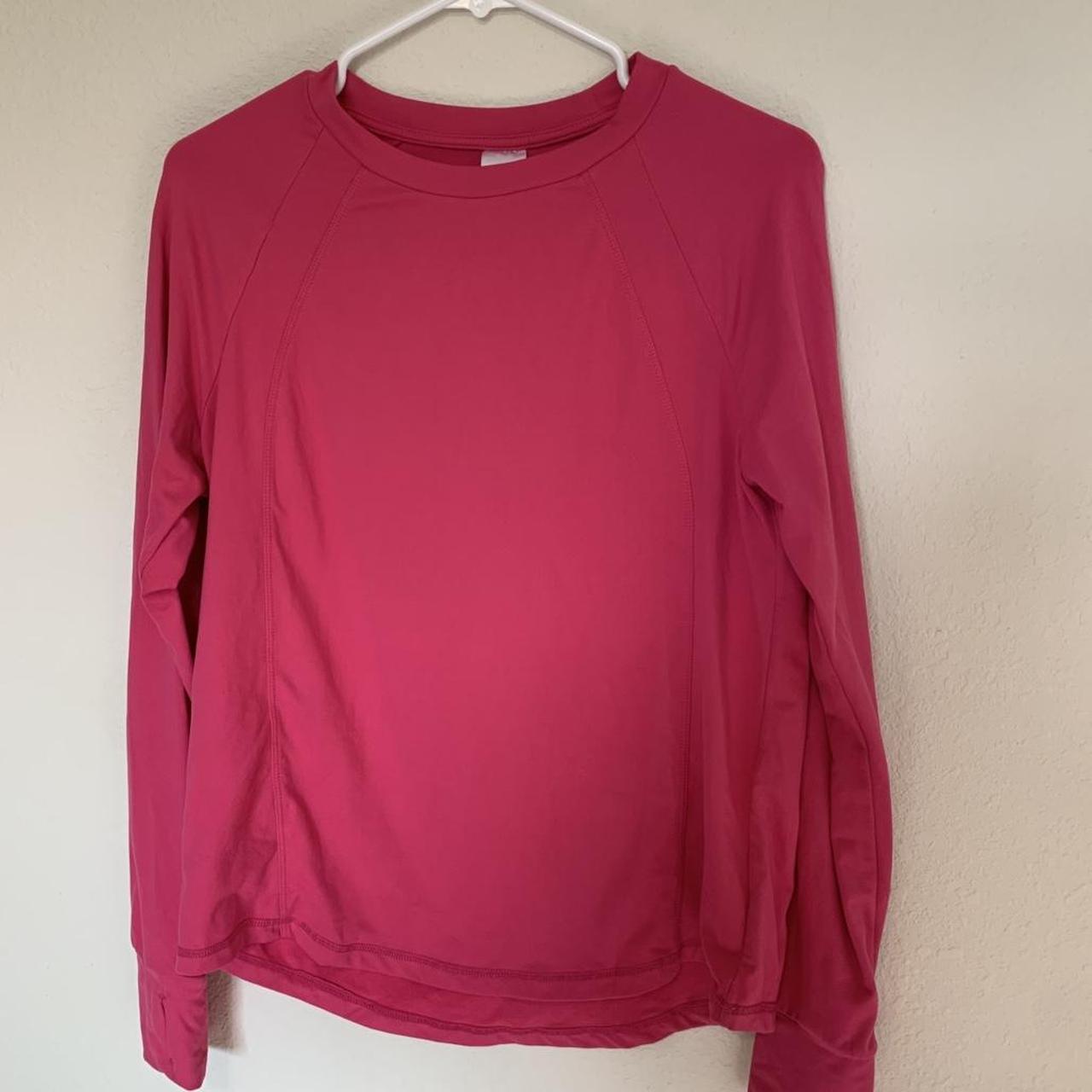 MembersMarkWomen’sPinklongsleevesofttop,...