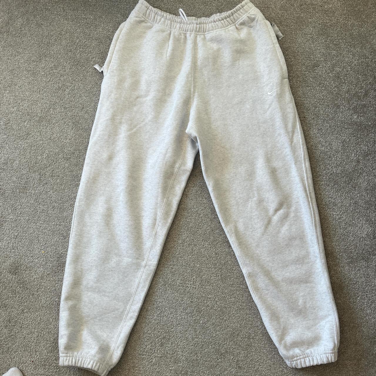 Nike NRG joggers Very nice white/cream/grey... - Depop