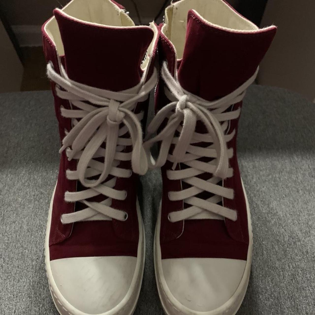 rick owens burgundy