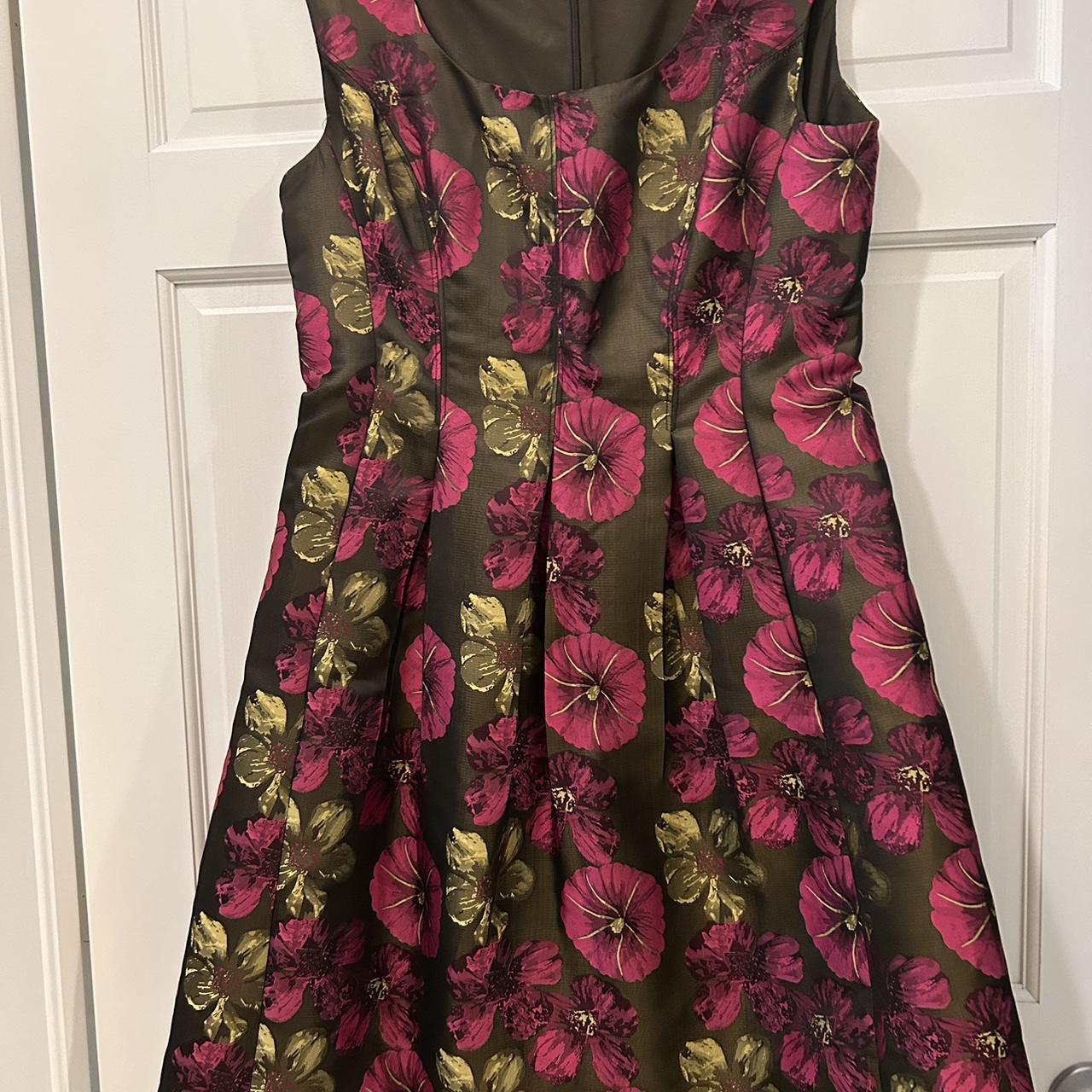 Green and pink floral dress floraldress