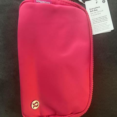 LULULEMON Everywhere Belt Bag in Hot Sonic Pink  - Depop