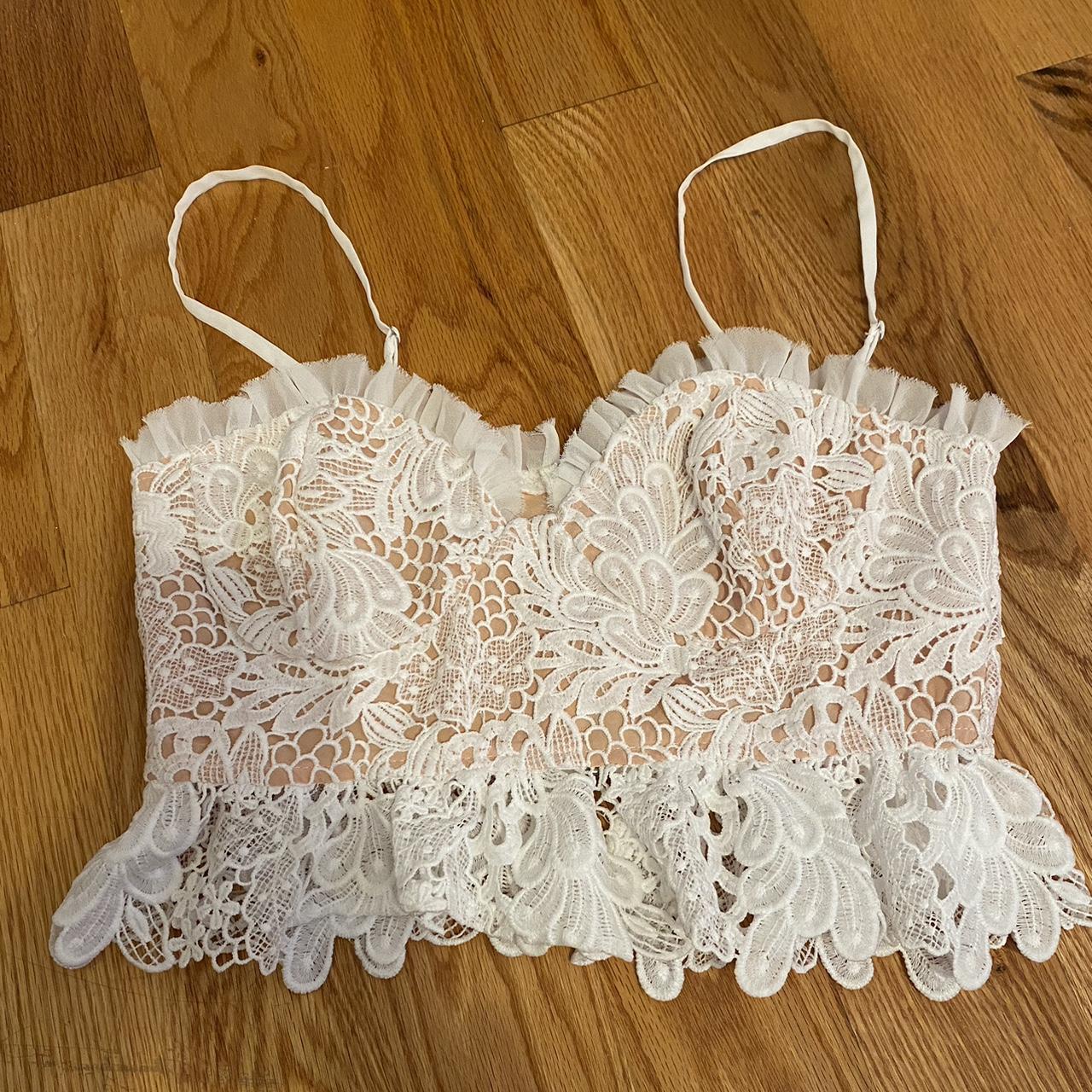 Lush White Lace Tank Top Nordstrom Rack New with - Depop