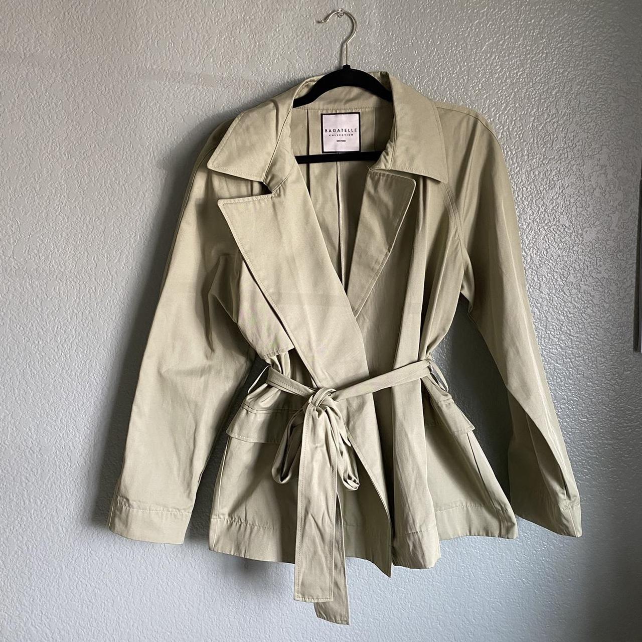 Bagatelle Sage trench jacket Size L - Depop