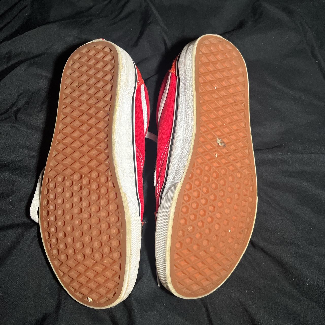 Red Vans, lightly worn. - Depop