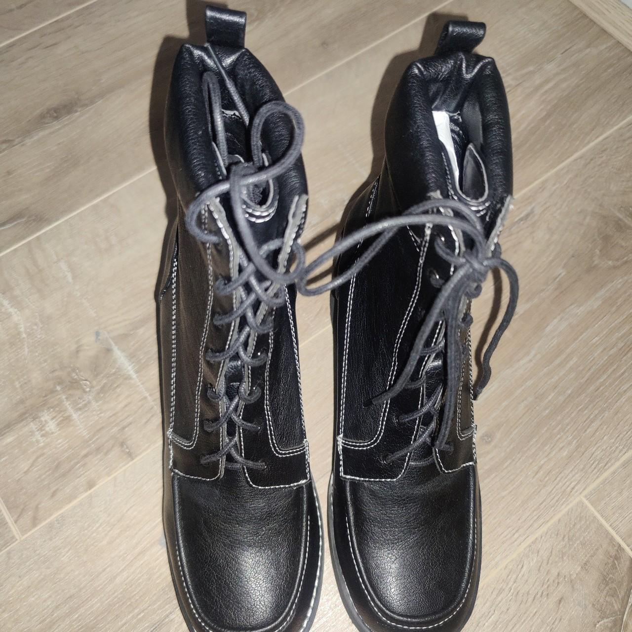 Shelly's of London Black Platform Ankle boots UK 6 Depop