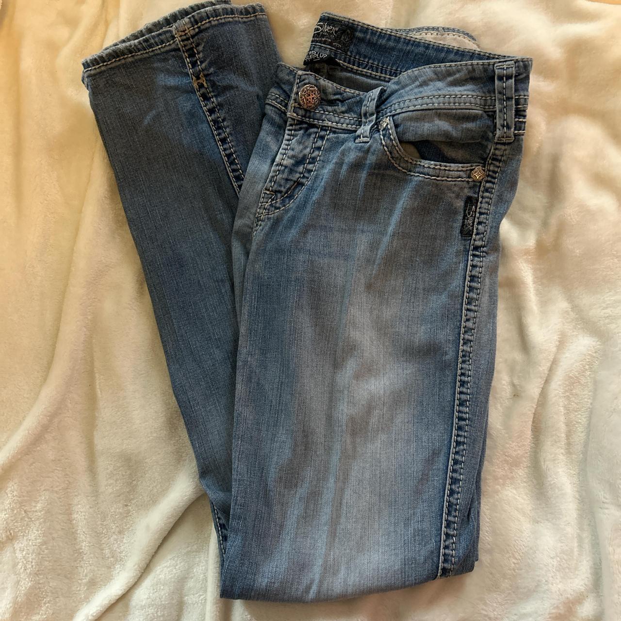 Silver Jeans Women's Bleached Jeans Blue/Navy 29